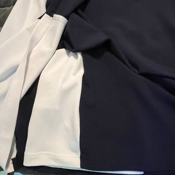 Lauren Ralph Lauren Navy and White Dress A Line Fully Lined Size 12 - Picture 3 of 4